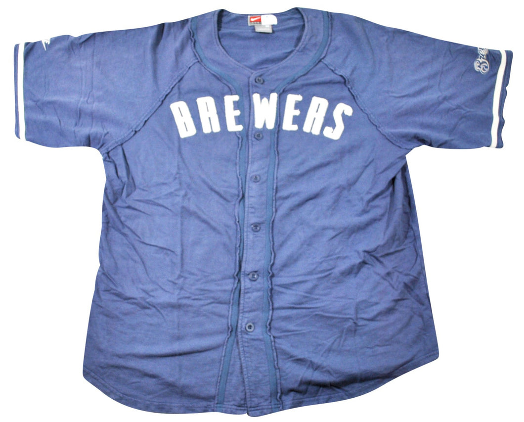 Vintage Milwaukee Brewers Nike Jersey Size Medium