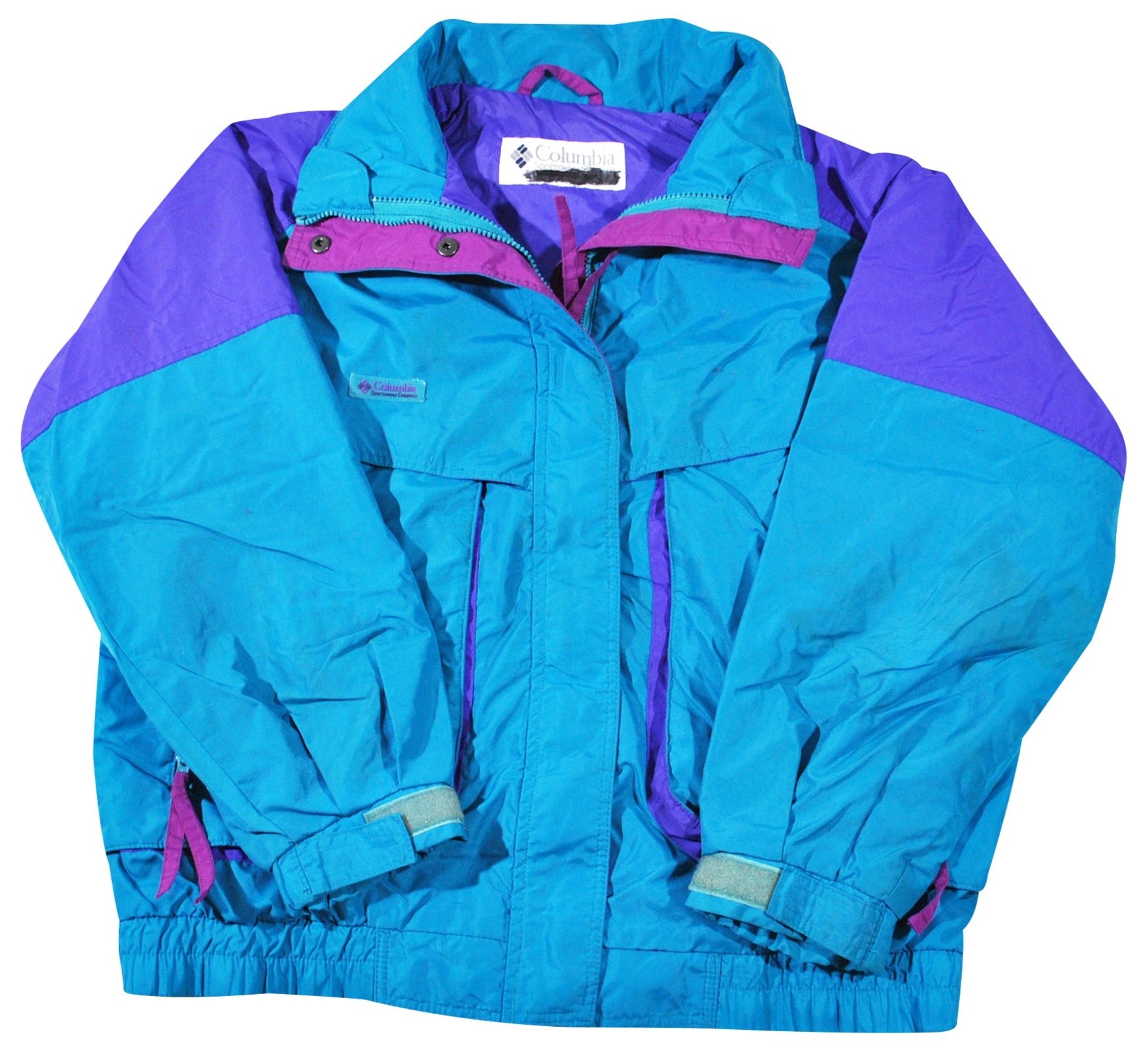 Vintage Columbia Jacket Womens XL Purple Reversible Ski Outdoors
