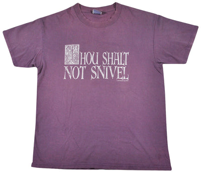 Vintage Thou Shalt Not Snivel 1993 Shirt Size Large