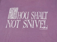 Vintage Thou Shalt Not Snivel 1993 Shirt Size Large