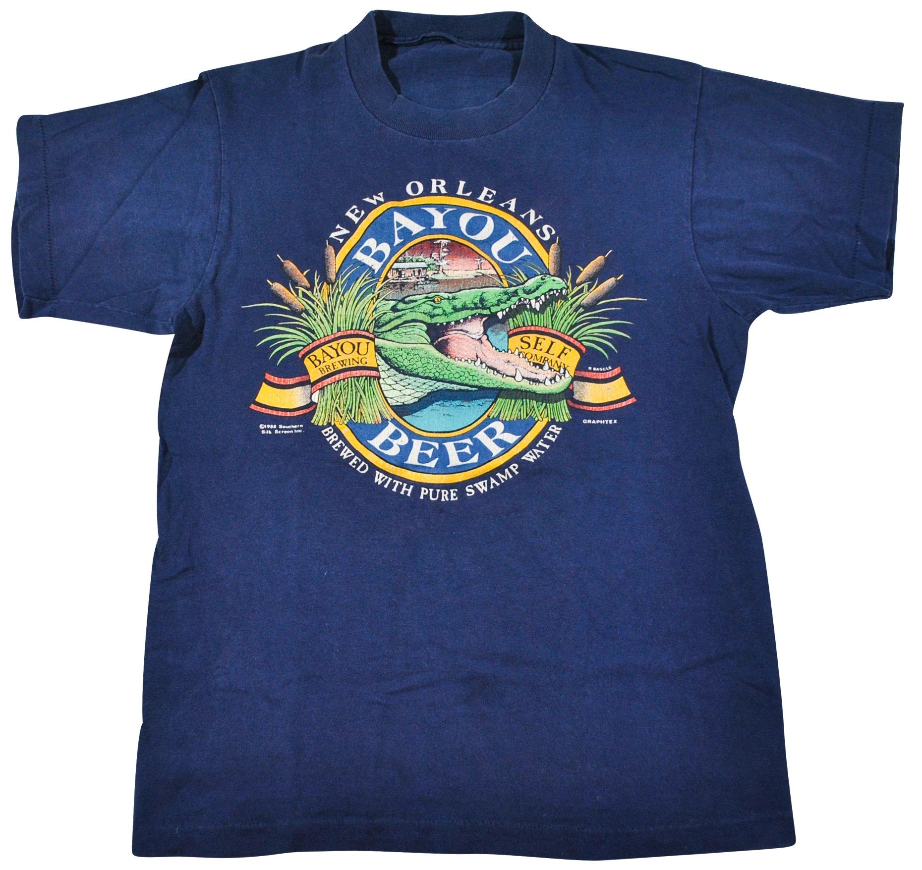 あ*お様 Bayou Vintage Bayou Beer 1988 New Orleans Shirt Size Small