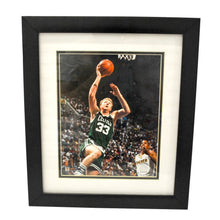 Vintage Larry Bird Boston Celtics Framed Glass Picture