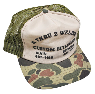 Vintage A Thru Z Welding Camo Snapback