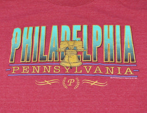 Vintage Philadelphia Pennsylvania 1991 State Shirt Size Large