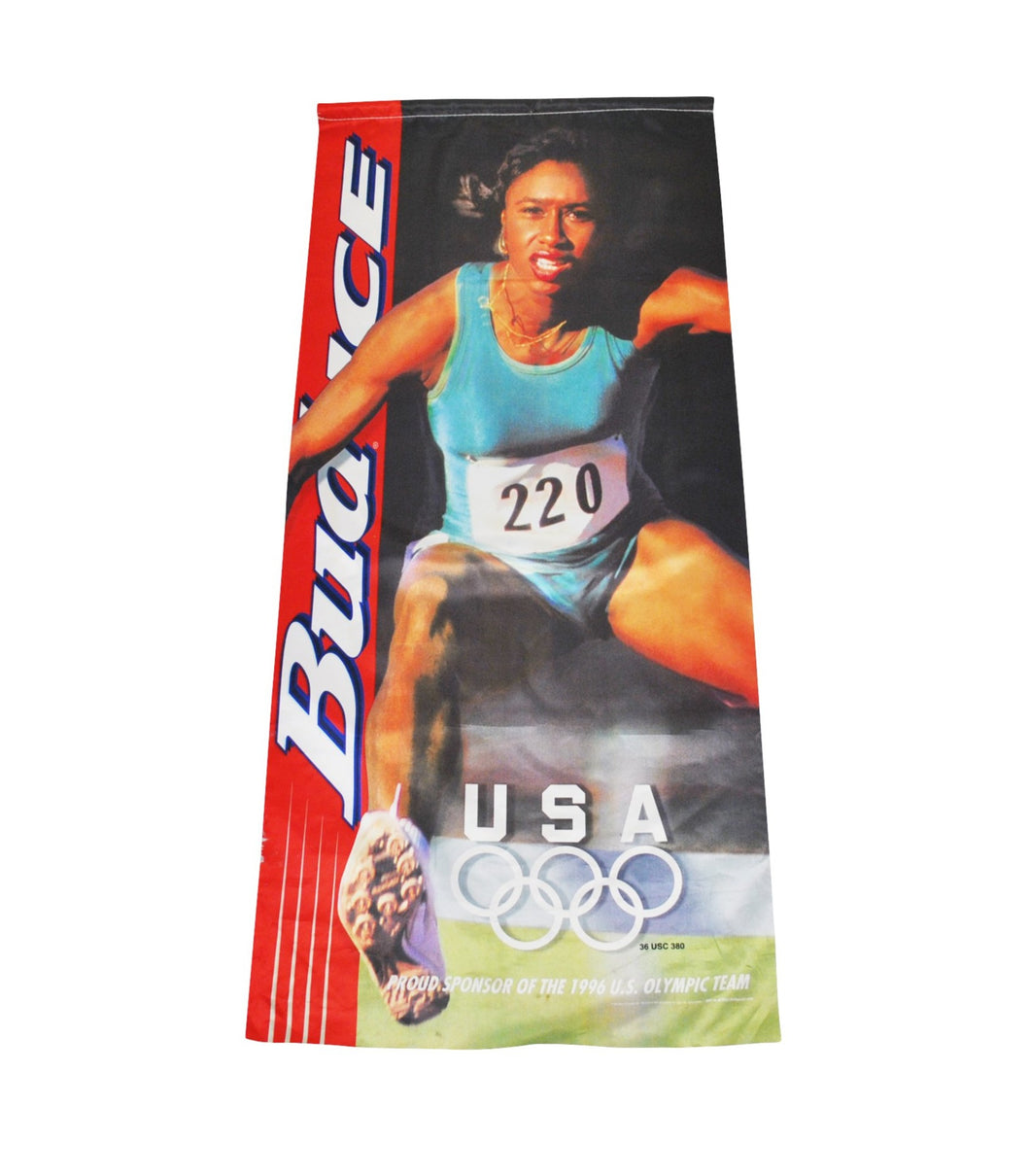 Vintage 1996 Atlanta Olympics Bud Ice Banner