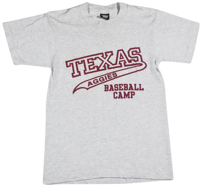 Vintage Texas A&M Aggies 90s Baseball Camp Shirt Size Small