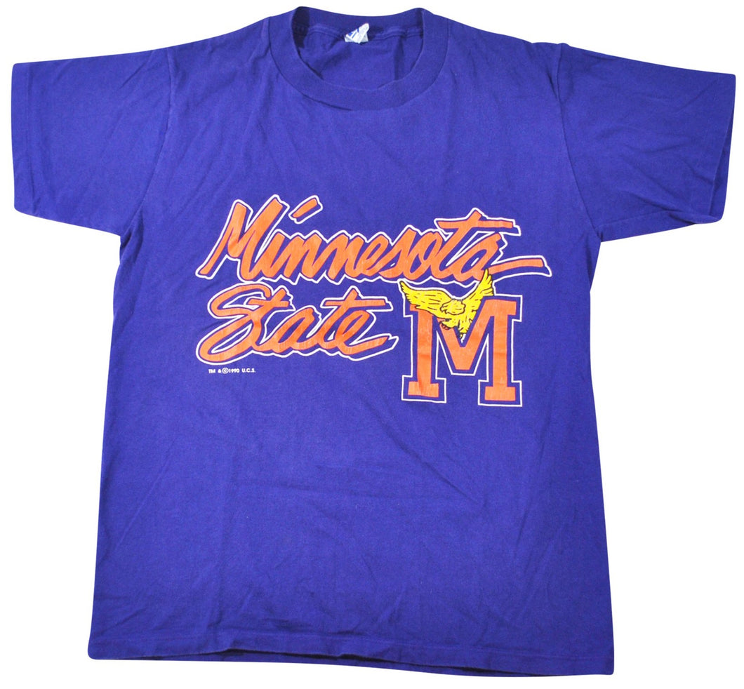 Vintage Minnesota State Mavericks 1990 Shirt Size Large