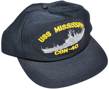 Vintage USS Mississippi CBN-40 Snapback