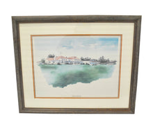 Vintage Pinehurst Country Club Framed Glass Picture