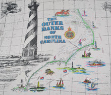Vintage The Outer Banks Of North Carolina All Over Print Shirt Size X-Large(wide)
