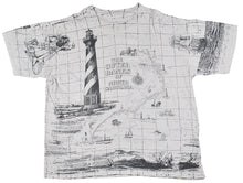 Vintage The Outer Banks Of North Carolina All Over Print Shirt Size X-Large(wide)
