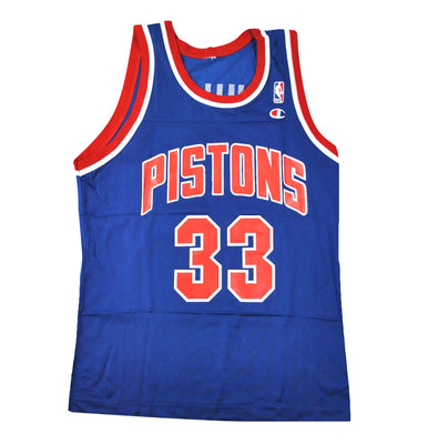 Vintage Champion Brand Detroit Pistons Grant Hill Jersey Size Medium