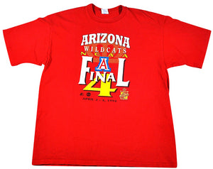 Vintage Arizona Wildcats 1994 Final Four Shirt Size X-Large