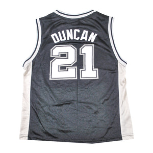 Vintage San Antonio Spurs Tim Duncan Adidas Jersey Size Youth Medium