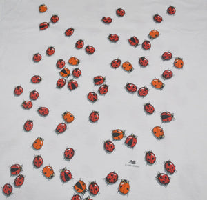 Vintage Lady Bug All Over Print Shirt Size X-Large