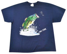 Vintage Bass Lake Fork Fishing Shirt Size Large