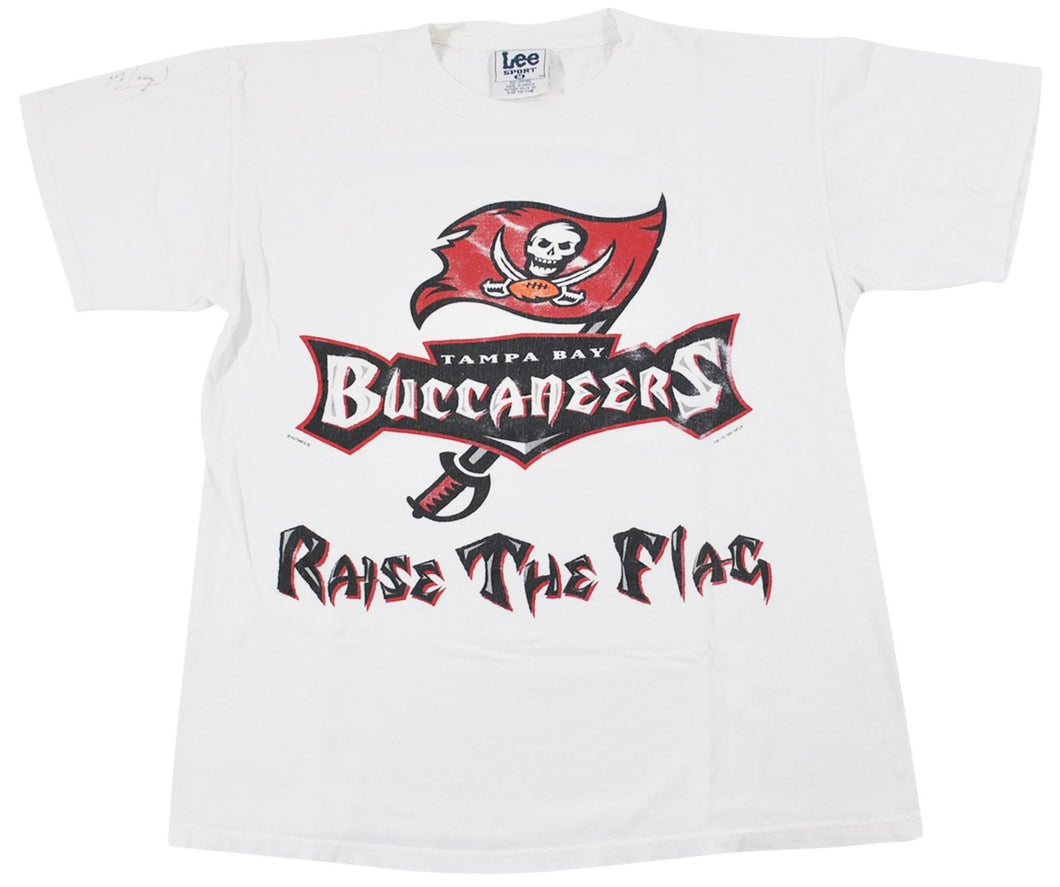Vintage Tampa Bay Buccaneers 1997 Raise The Flag Shirt Size Medium