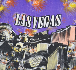 Vintage Las Vegas All Over Print Shirt Size X-Large