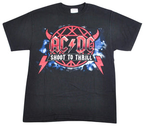 Vintage ACDC Shoot To Thrill Retro Shirt Size Small