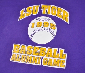 Vintage LSU Tigers 1995 Alumni Baseball Game Shirt Size X-Large