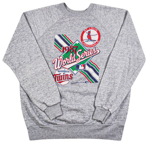 Vintage Minnesota Twins St. Louis Cardinals 1987 World Series Sweatshirt Size Medium