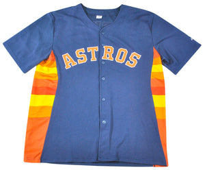 houston astros button up jersey