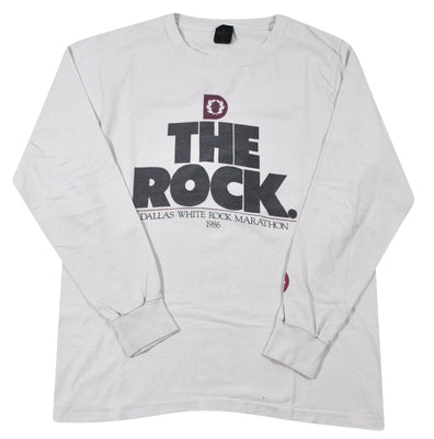 Vintage The Rock 1986 Dallas Marathon Shirt Size Small