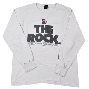 Vintage The Rock 1986 Dallas Marathon Shirt Size Small