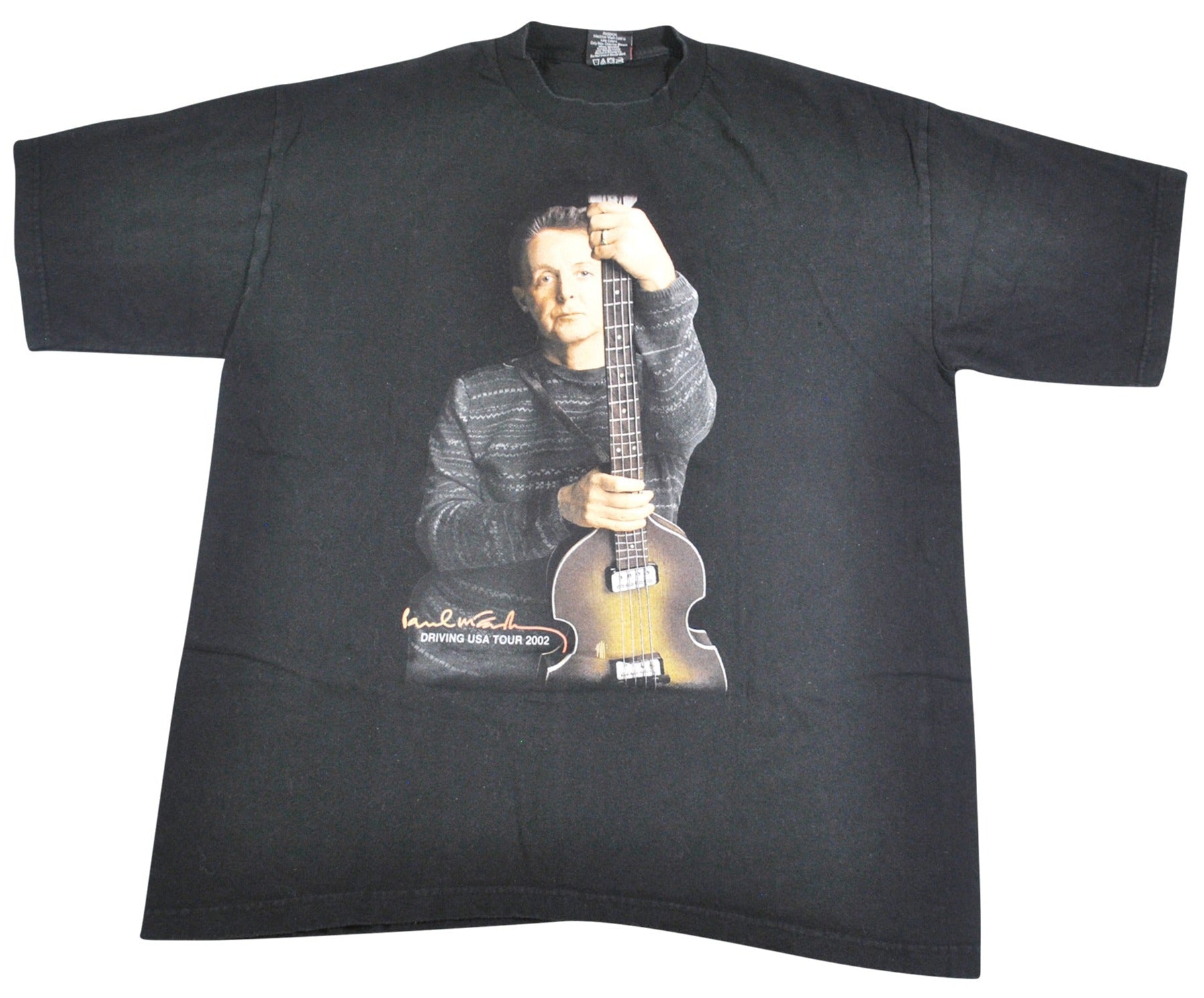 Vintage Paul Mccartney Driving USA Tour 2002 Shirt Size X