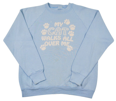 Vintage Cat Sweatshirt Size Medium