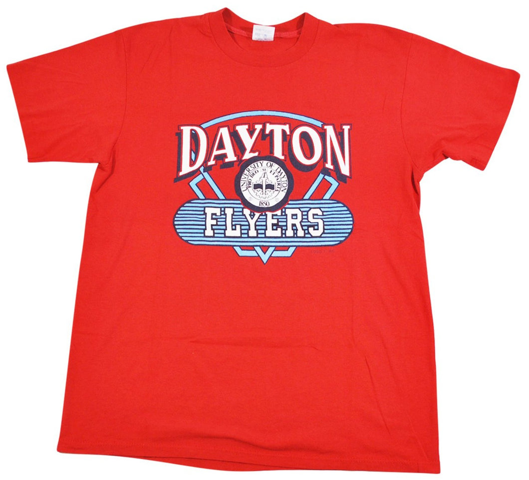 Vintage Dayton Flyers 80s Logo 7 Shirt Size Large