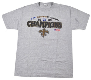 Vintage New Orleans Saints 2009 Division Champions Shirt Size Large