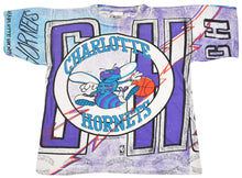 Vintage Charlotte Hornets Magic Johnson All Over Print Shirt Size Youth Large