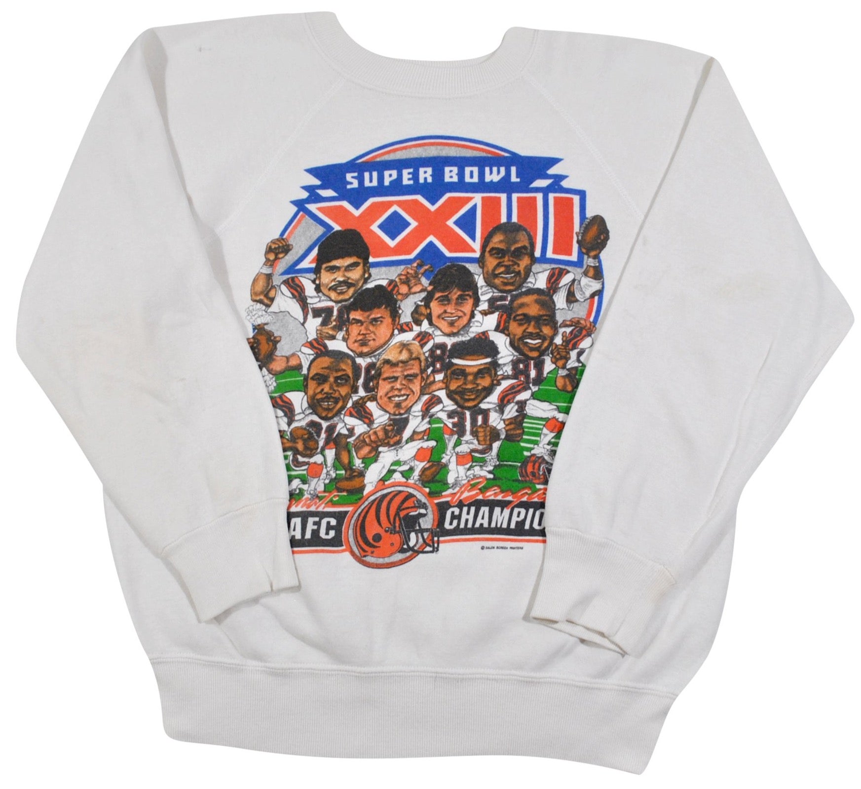 Vintage Cincinnati Bengals Super Bowl XXIII 1988 Sweatshirt Size Small –  Yesterday's Attic