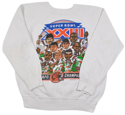 Vintage Cincinnati Bengals Super Bowl XXIII 1988 Sweatshirt Size Small