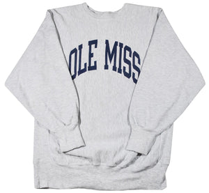 Vintage Ole Miss Rebels Reverse Weave Champion Brand Sweatshirt Size Large(tall)