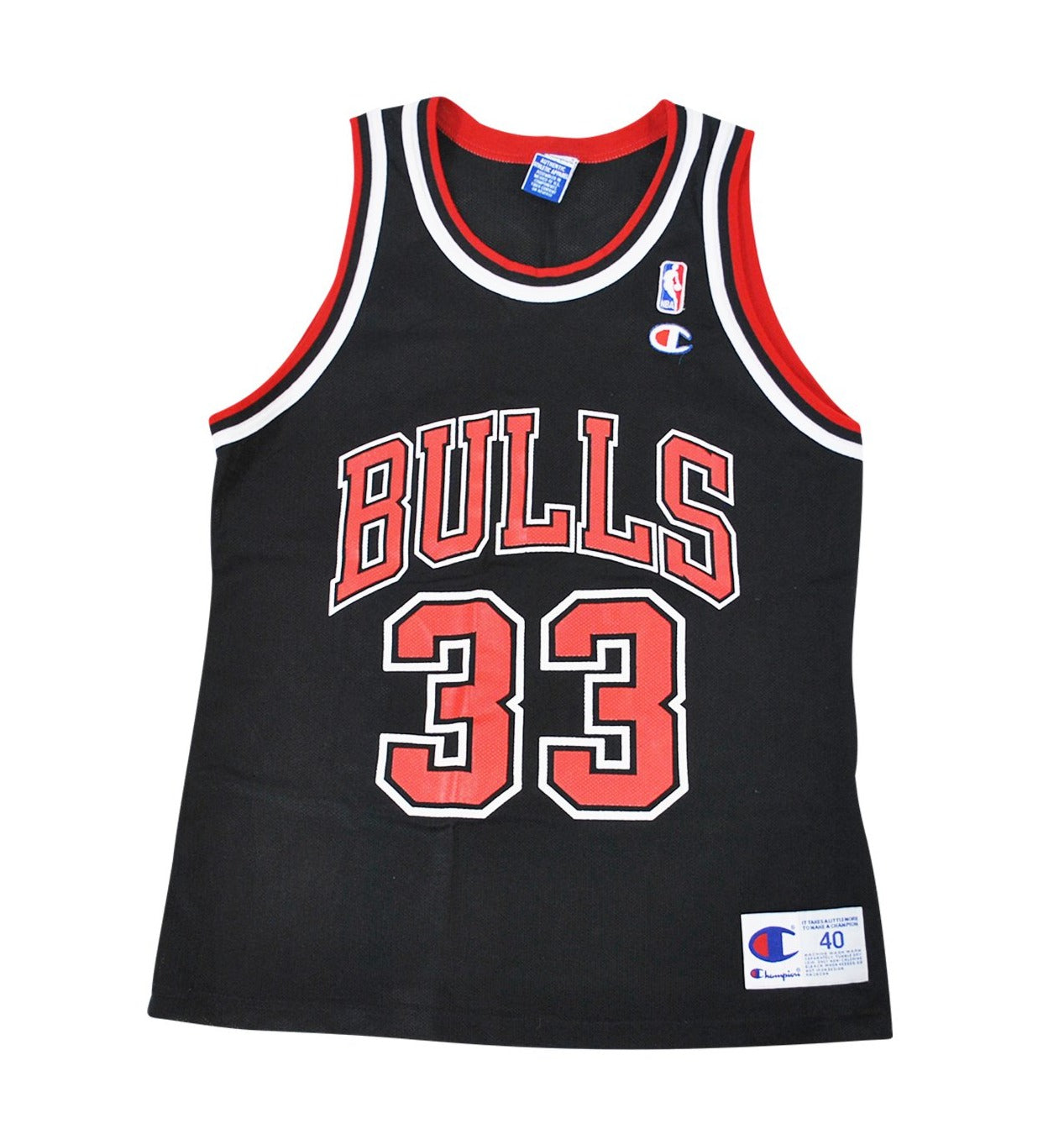 VTG Champion Scottie Pippen Chicago Bulls Jersey 33 Black 
