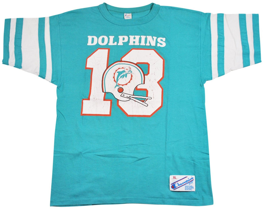 Vintage Miami Dolphins 90s Champion Brand Jersey Shirt Size X-Large