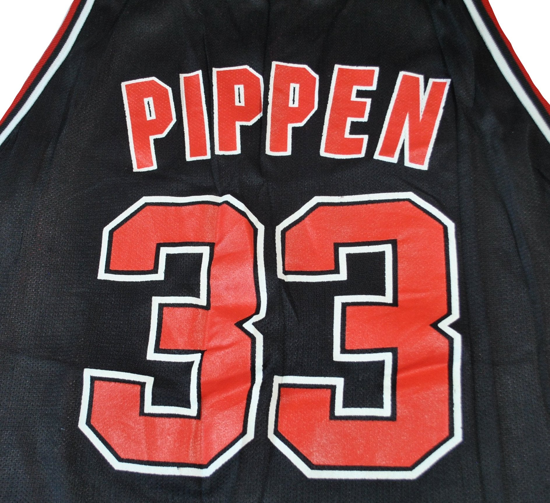 SCOTTIE PIPPEN CHICAGO BULLS REVERSIBLE RED BLACK Champion NBA Jersey MEN  44 L