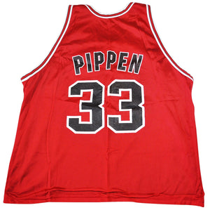 Vintage Champion Brand Chicago Bulls Scottie Pippen Reversible Jersey Size Large