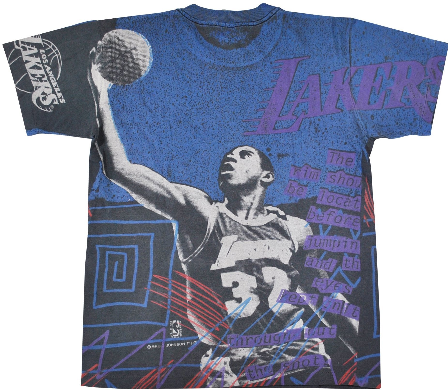 Vintage Magic Johnson New York Knicks T Shirt (Size XXXL) — Roots