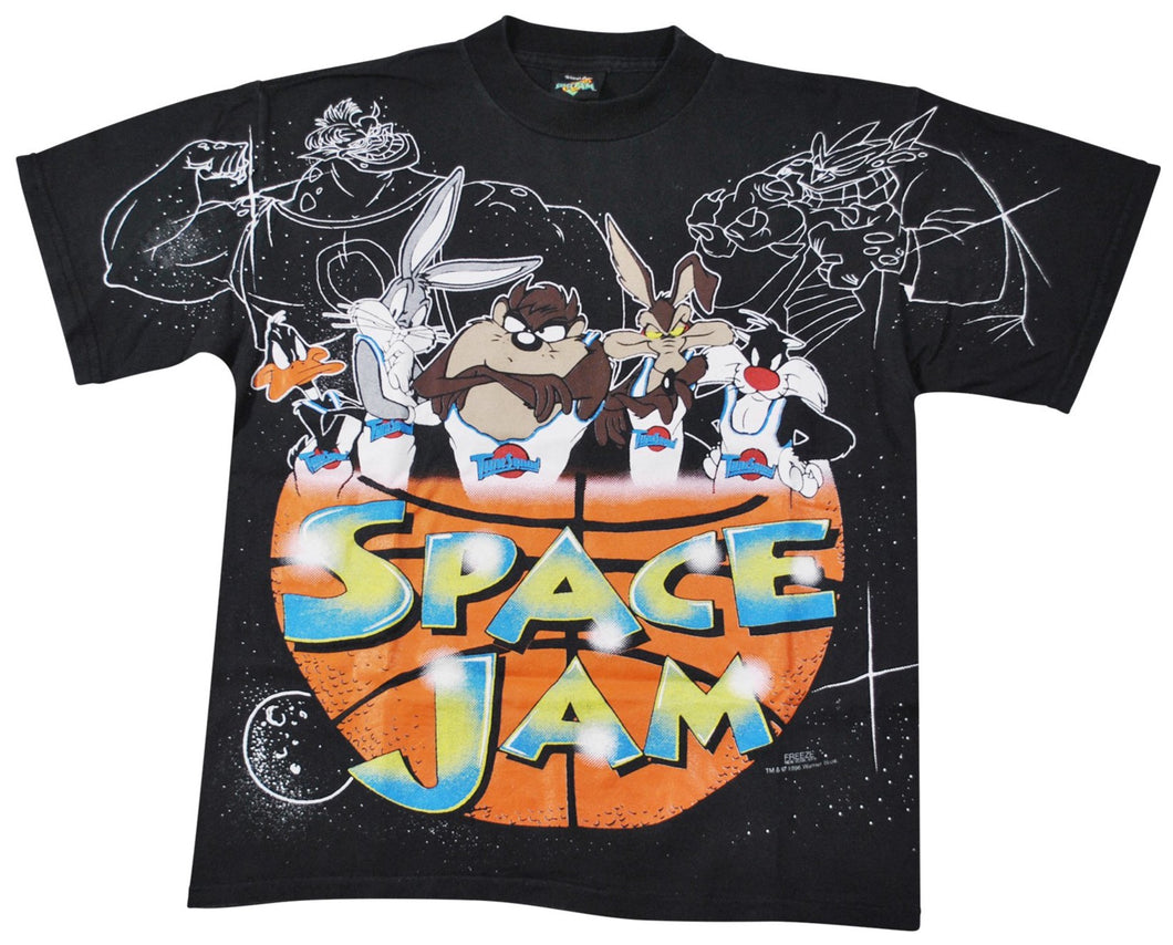 Vintage Space Jam 1996 Shirt Size Youth Large