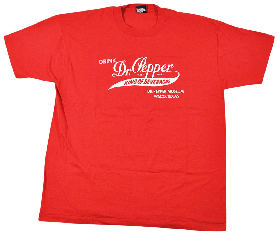 Vintage Dr. Pepper 80s Best Tag Shirt Size X-Large