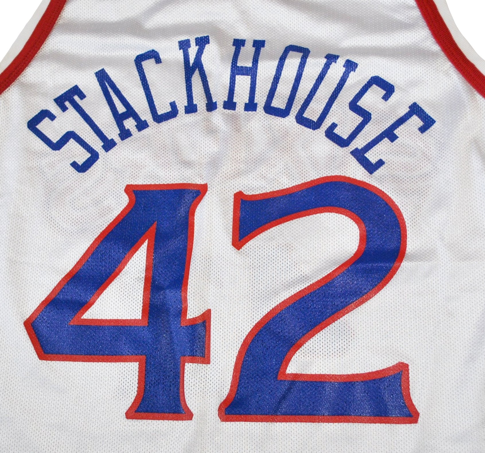 Jerry Stackhouse Signed 76ers Champion Jersey (Beckett COA
