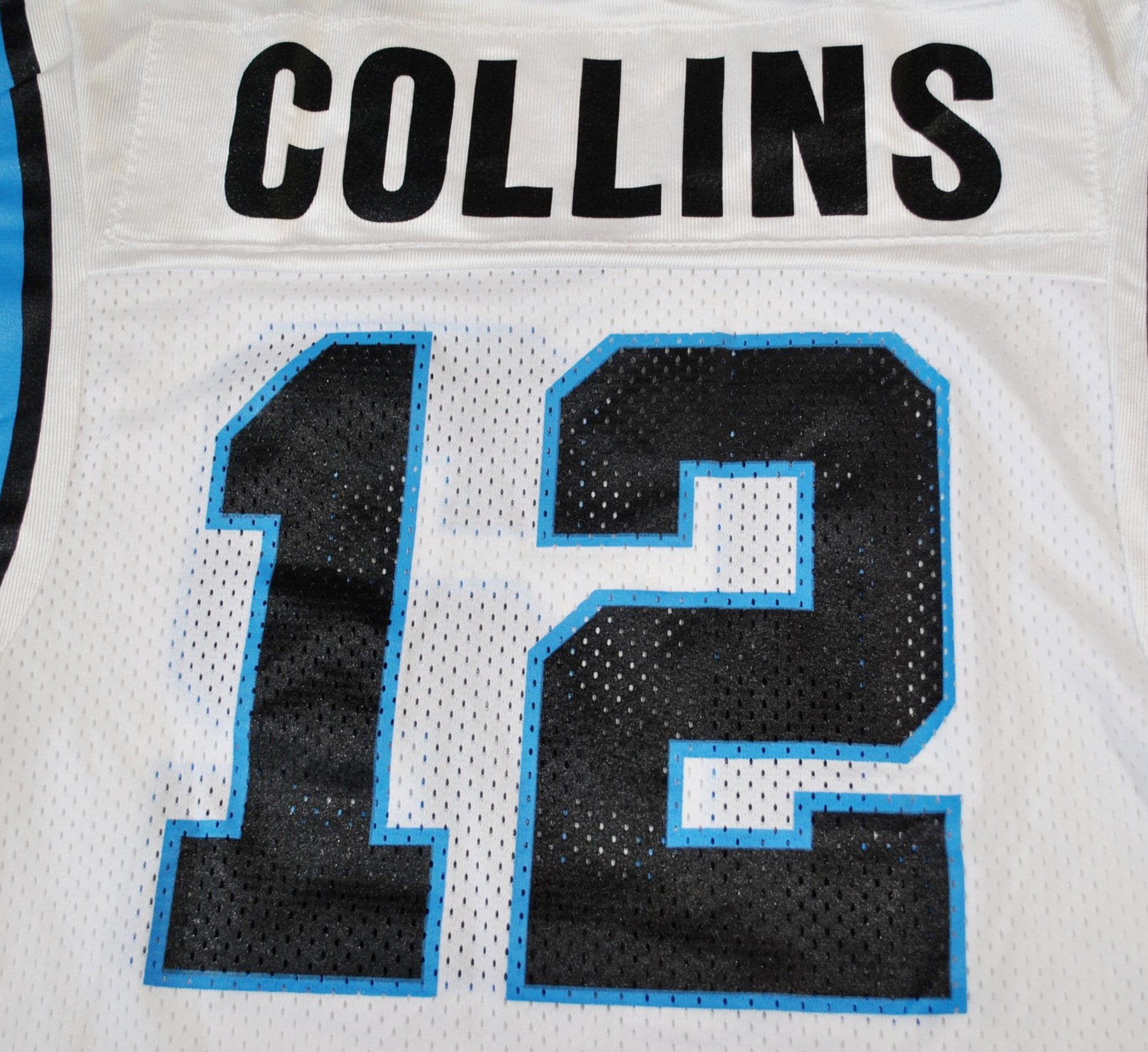 Buy the Mens Carolina Panthers Kerry Collins #12 Football-NFL Jersey Size  XL