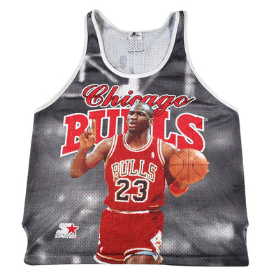Vintage Starter Brand Chicago Bulls Michael Jordan Jersey Size Large