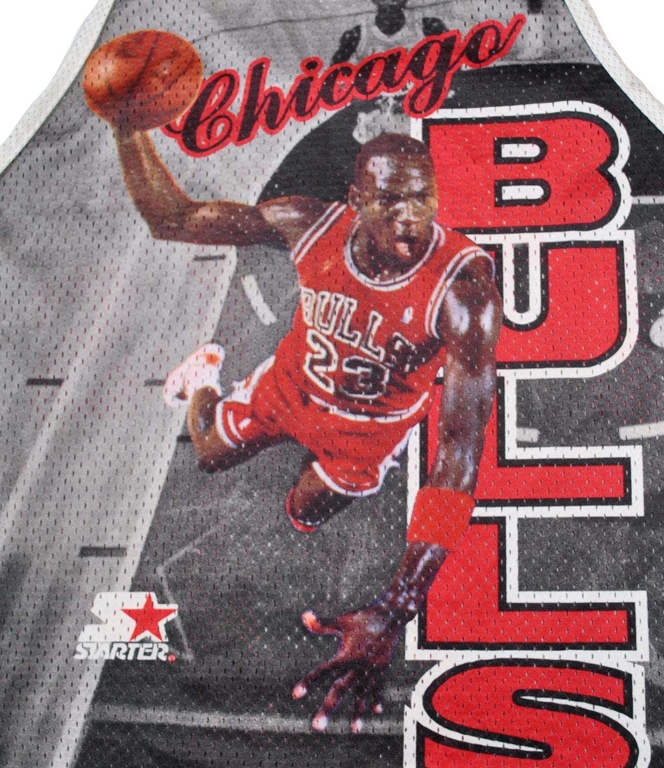 Vintage Chicago Bulls Baseball Jersey Starter Size Xtra Large XL Basketball  90s NBA 1990s Red Finals Classic Michael Jordan Rare Sleeveless