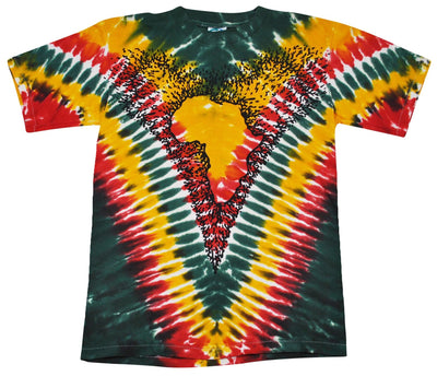 Vintage Africa Rasta Liquid Blue 90s Shirt Size Large