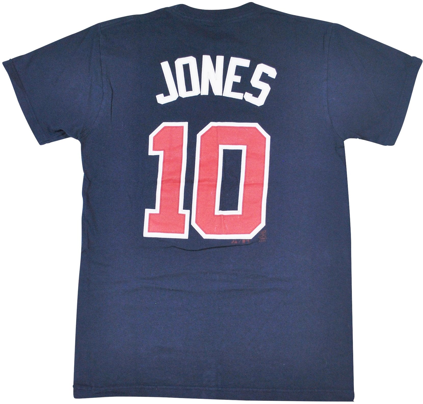 Atlanta Braves 10 Chipper Jones White Throwback Jersey on sale,for