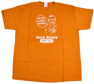 Vintage Texas Longhorns Mack Brown Shirt Size X-Large